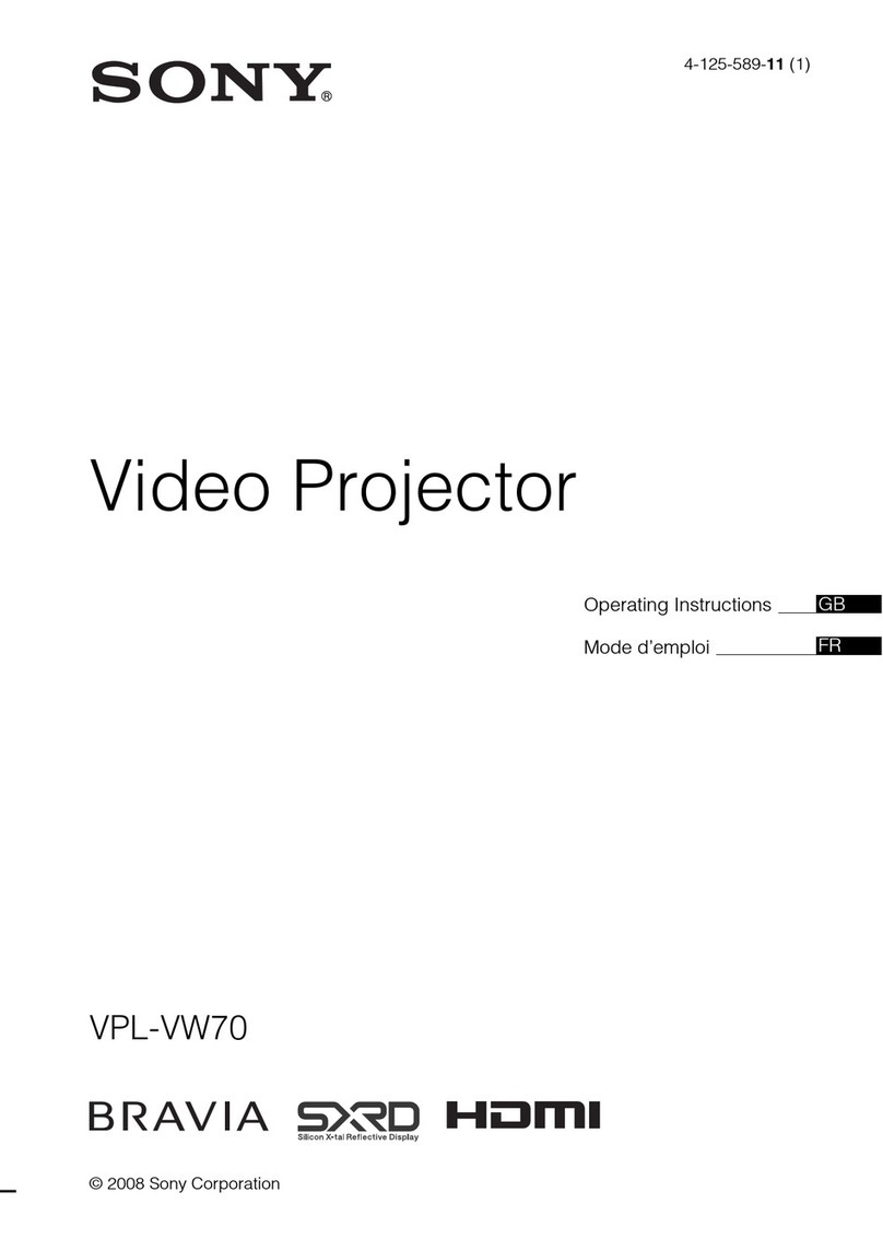 Sony BRAVIA VPL-VW70 User manual