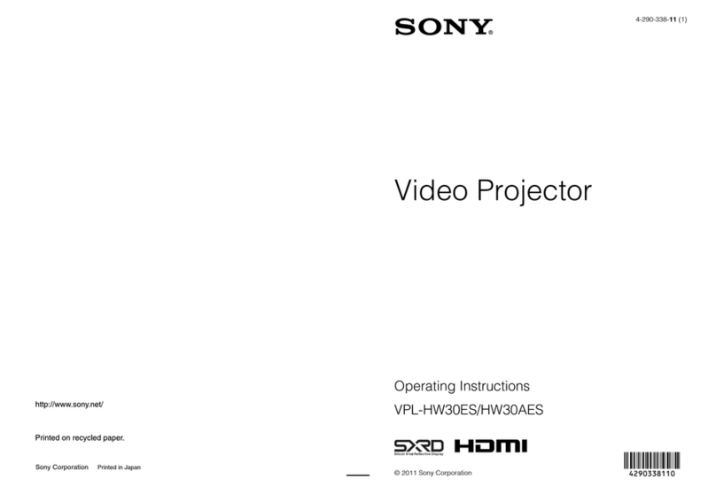 Sony VPL-HW30AES operating instructions