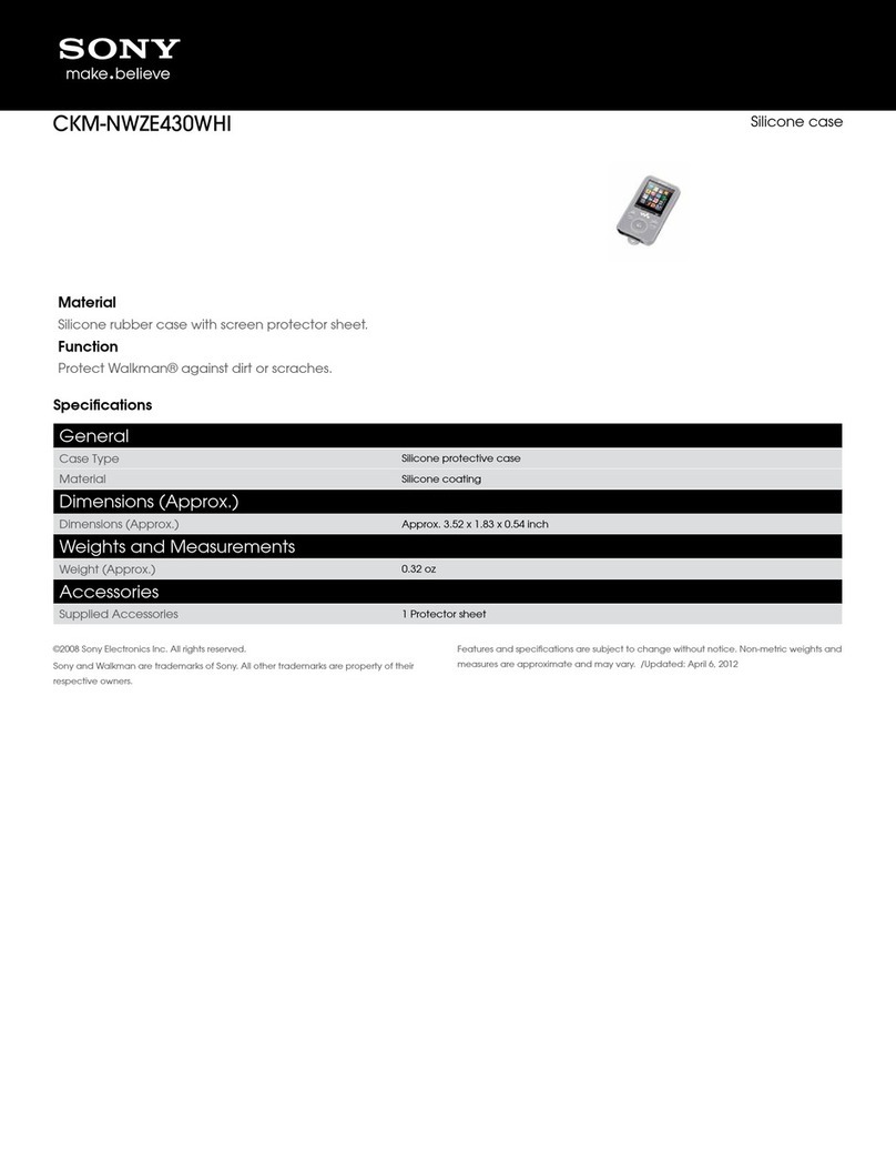 Sony CKM-NWZE430WHI User manual