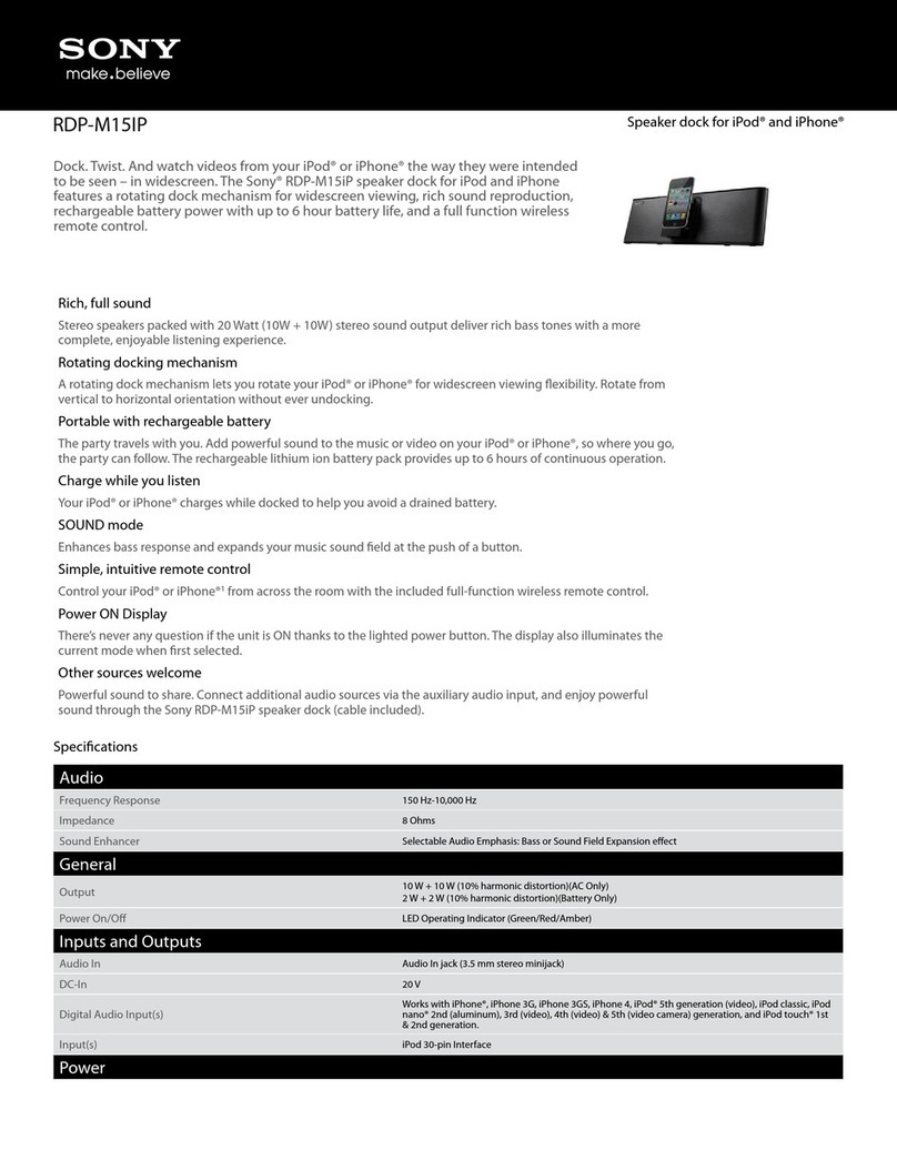 Sony RDP-M15iP User manual Sony RDP-M15iP User manual