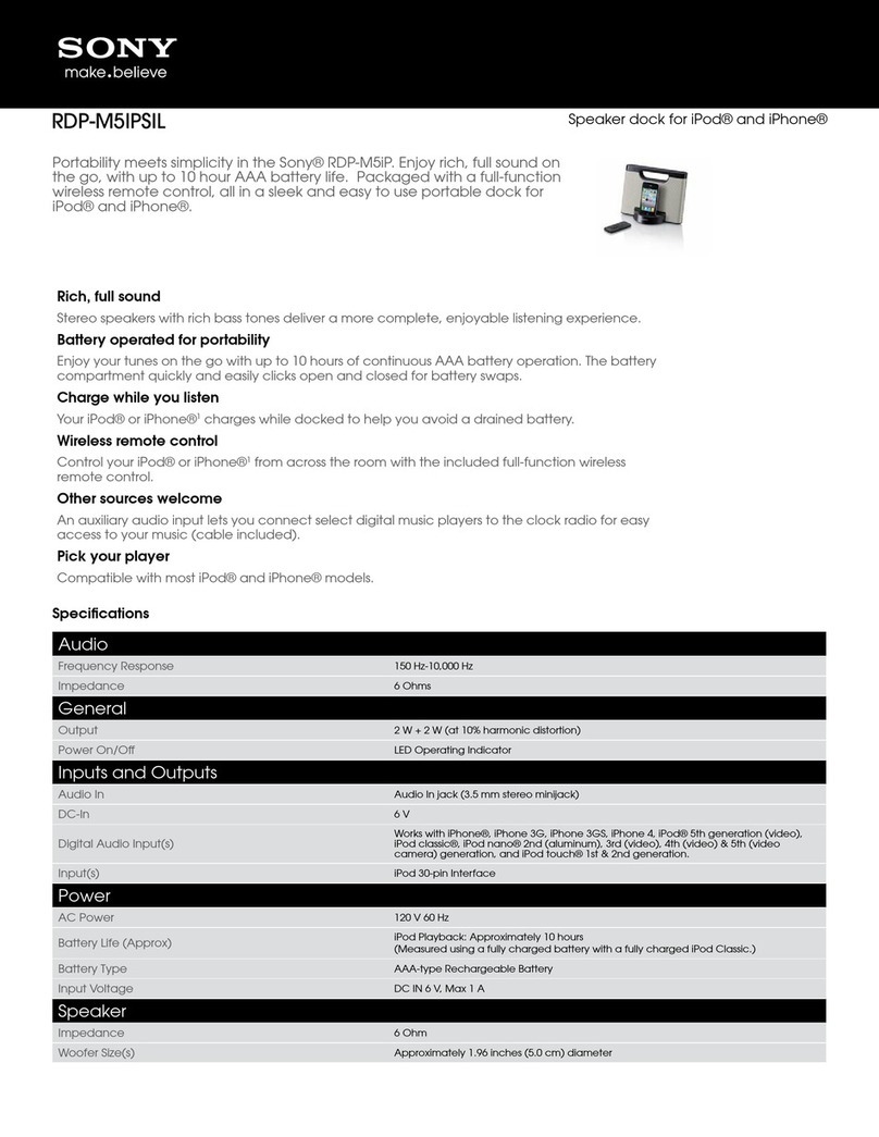 Sony RDP-M5iPSIL User manual Sony RDP-M5iPSIL User manual