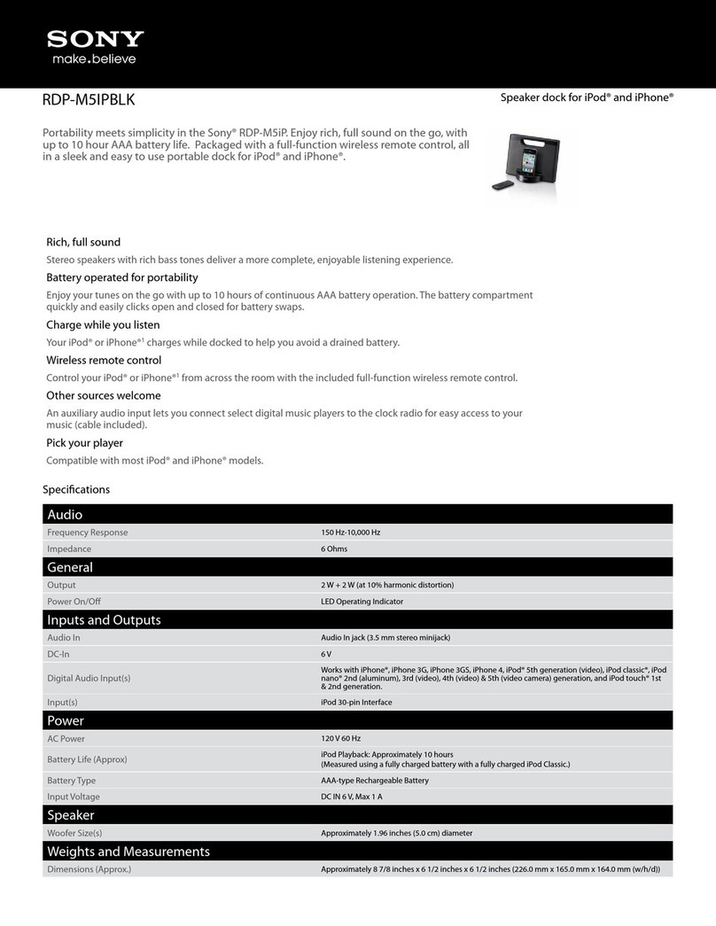Sony RDP-M5iP User manual Sony RDP-M5iP User manual