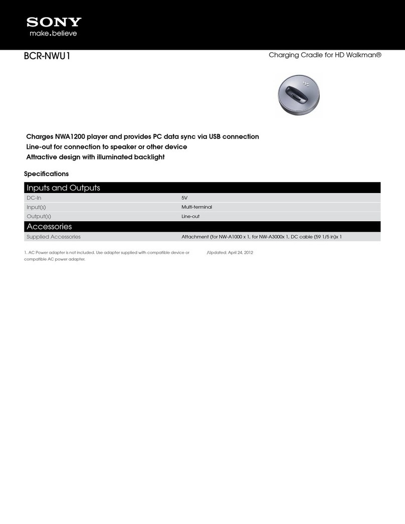 Sony BCR-NWU1 User manual