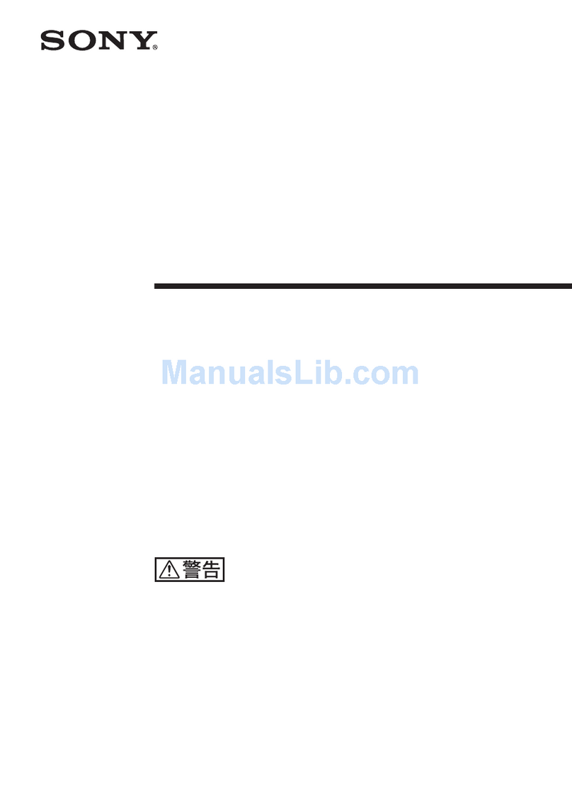 Sony PlasmaPro PFM 42V1 User manual