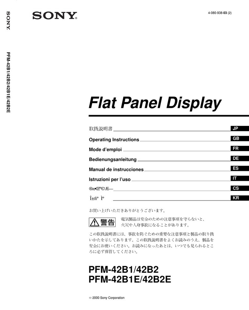 Sony PFM-42B1 User manual