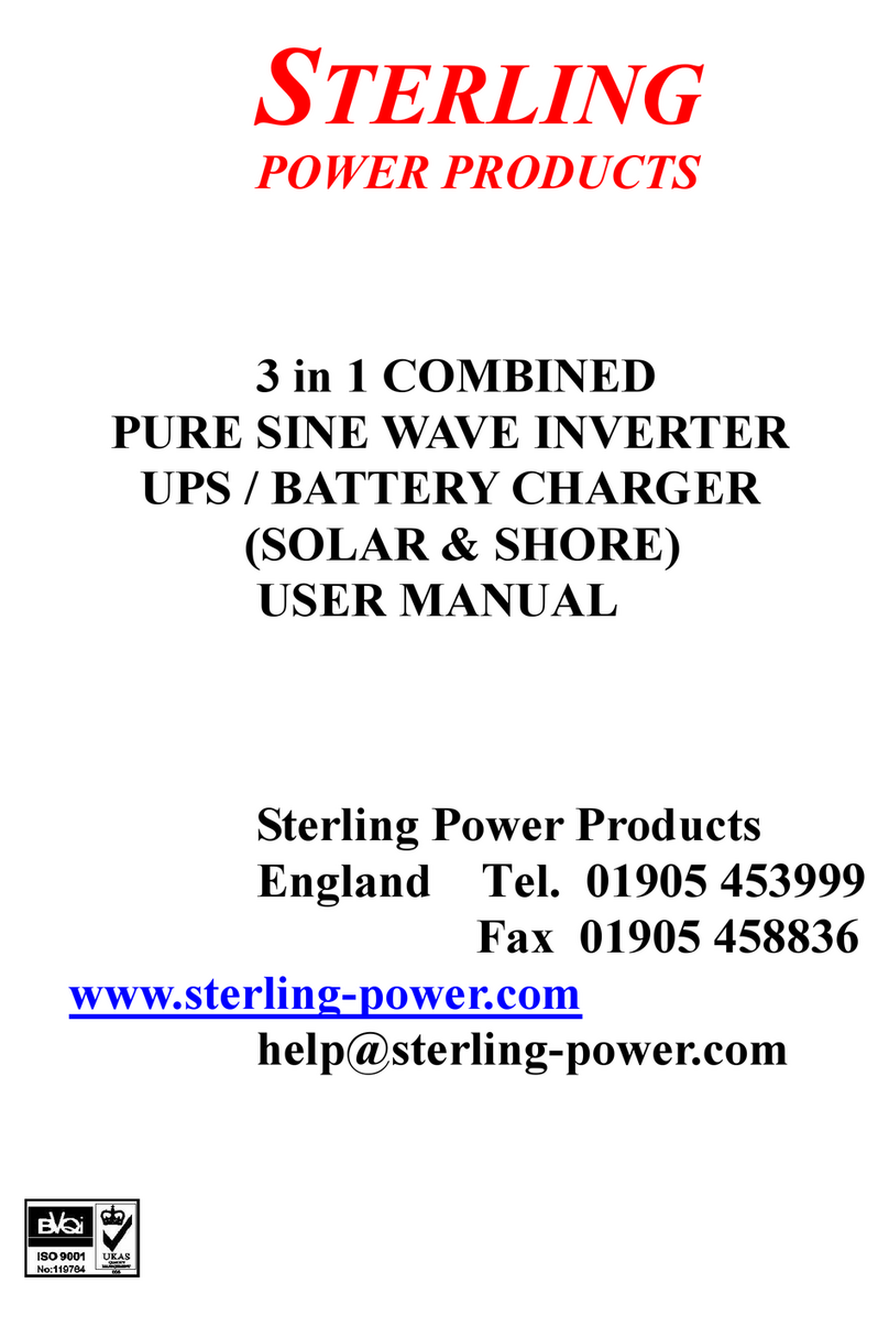 Sterling Power Products DAI-1500C-12xx User manual