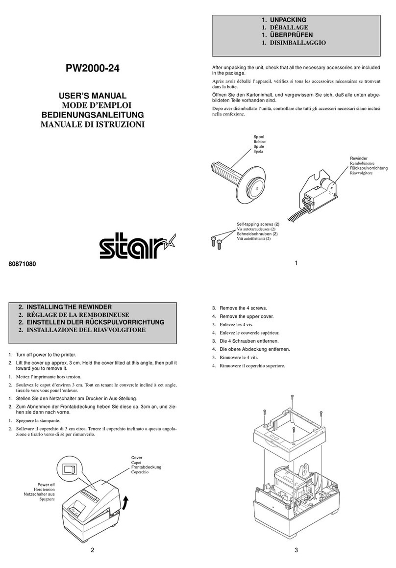 Star Micronics PW2000-24 User manual