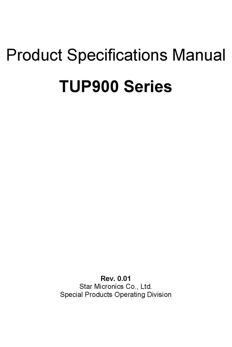 Star Micronics TUP900 Series User manual