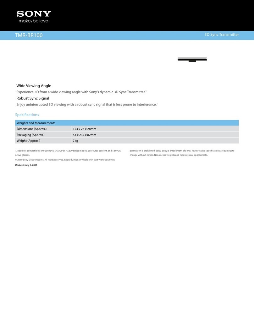 Sony TMR-BR100 Specifications