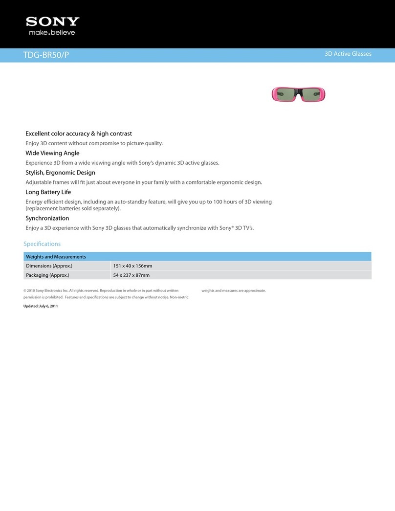 Sony TDG-BR50/P User manual