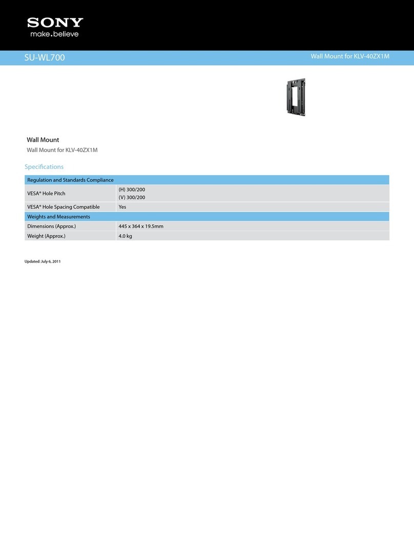 Sony SU-WL700 Specifications