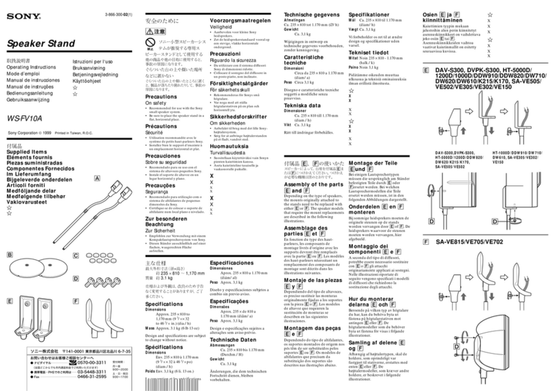 Sony WS-FV10A operating instructions