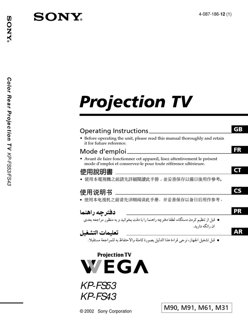 Sony WEGA KP-FS43 User manual