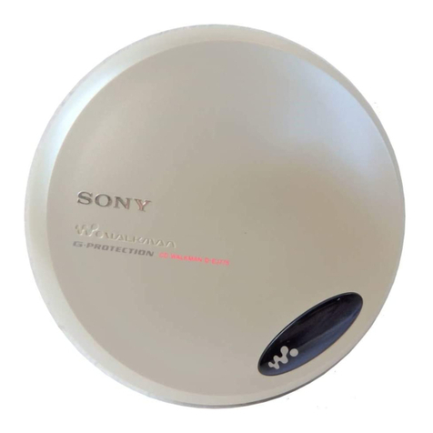 Sony Walkman D-EJ775 operating instructions