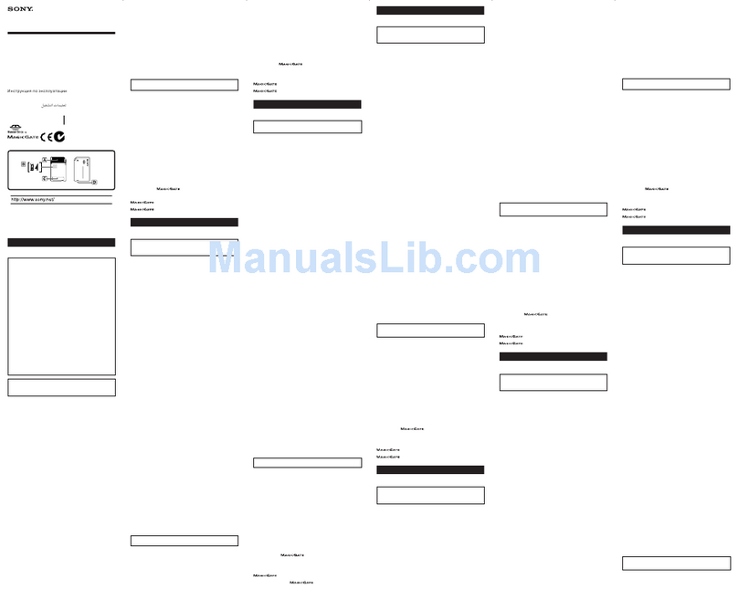 Sony MSG-M64A User manual