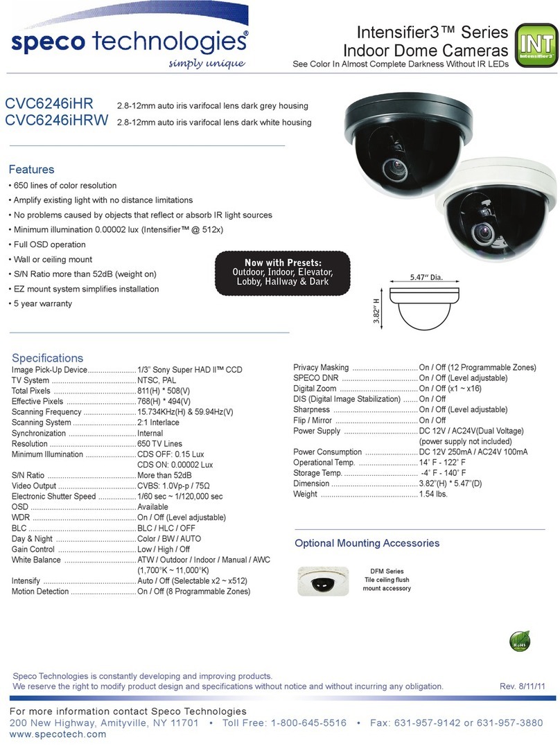 Speco INTENSIFIER3 CVC6246IHR User manual
