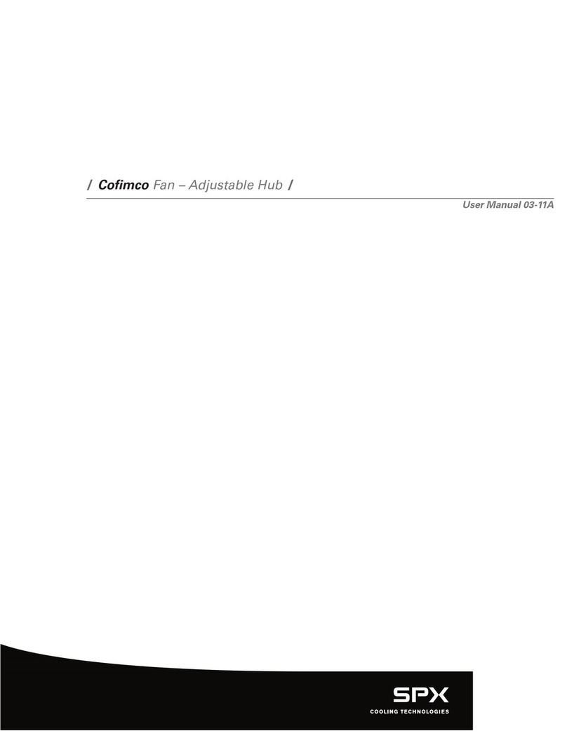 SPX Cooling Technologies COFIMCO 03-11A User manual