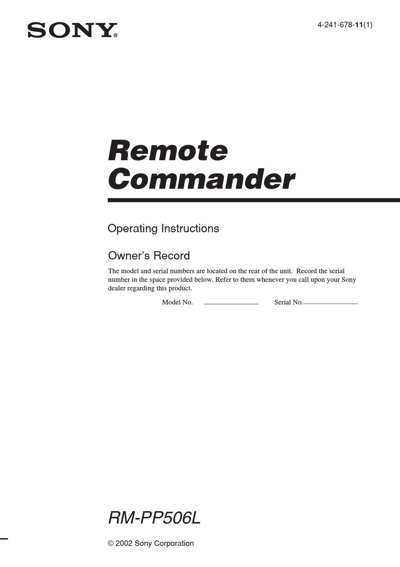 Sony RM-PP506L operating instructions