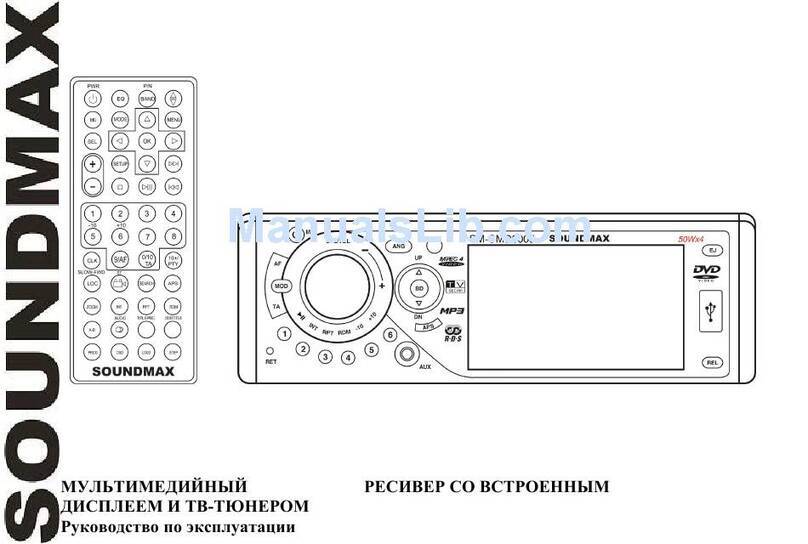 SoundMax SM-CMD3005 instruction manual