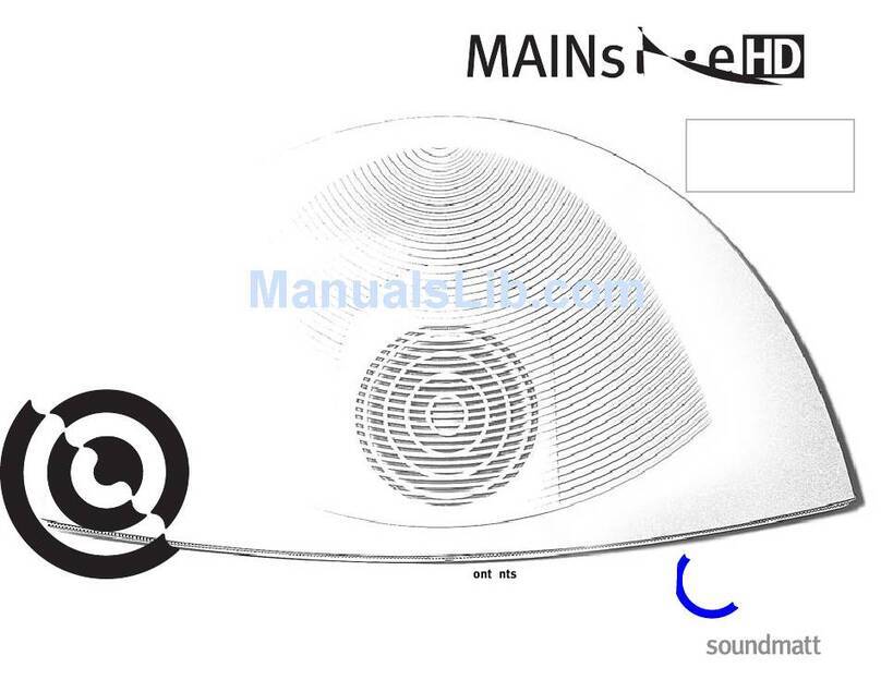 Soundmatters MAINstage HD Operation manual