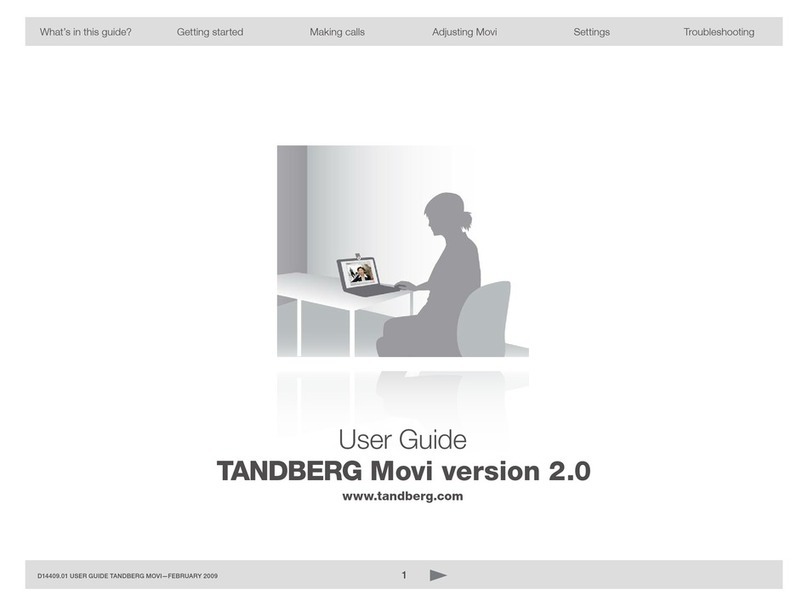 TANDBERG MOVI D14409.01 User manual TANDBERG MOVI D14409.01 User manual