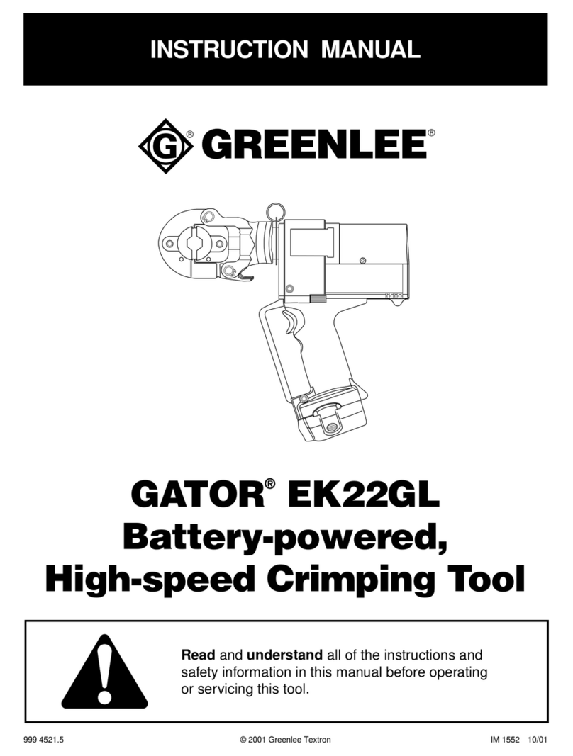 Greenlee GATOR EK22GL instruction manual