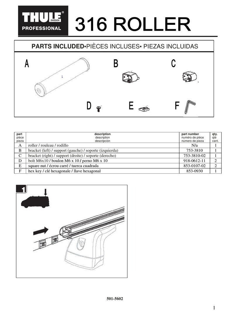 Thule 316 Roller user manual