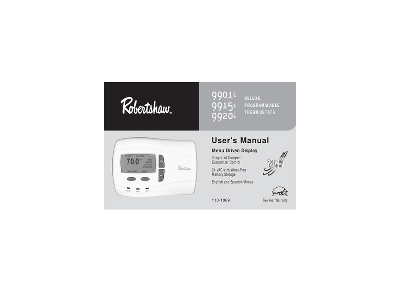 Robertshaw 9901i User manual