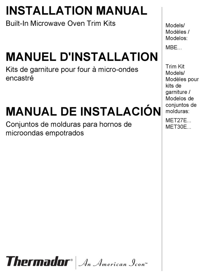Thermador MET27E User manual