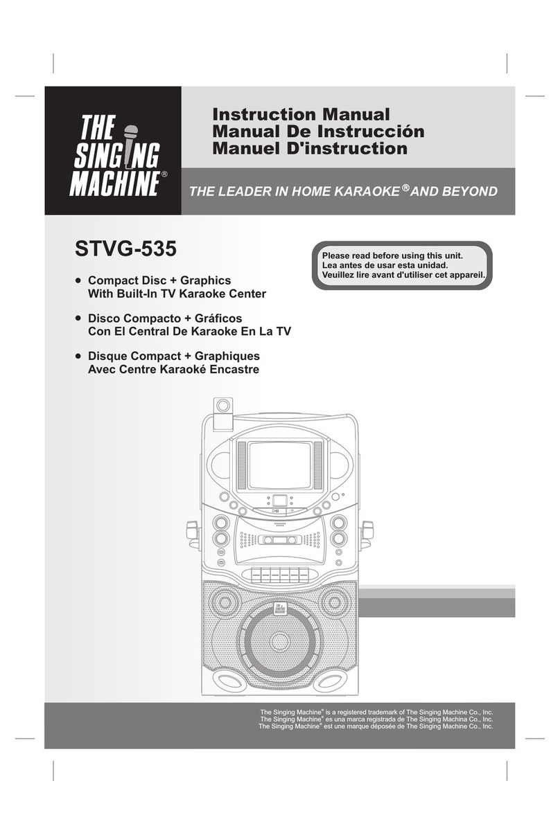 The Singing Machine STVG-535 User manual
