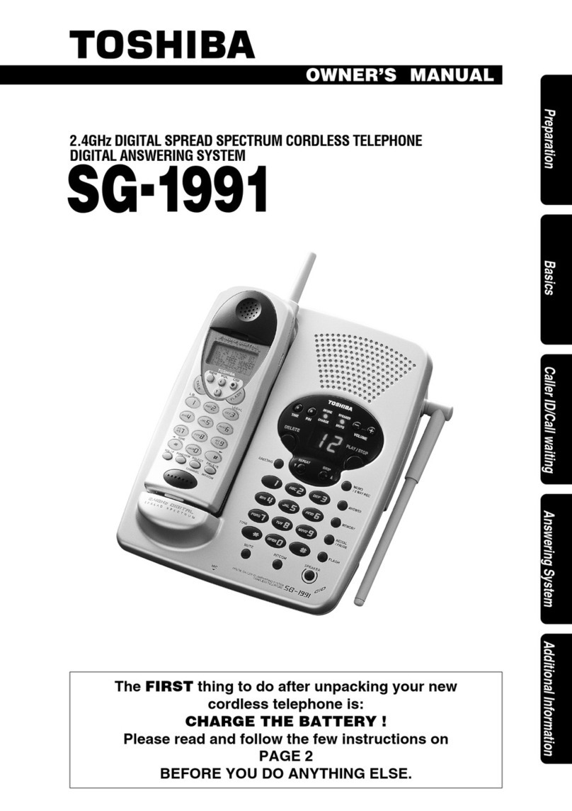 Toshiba SG-1991 owner's manual