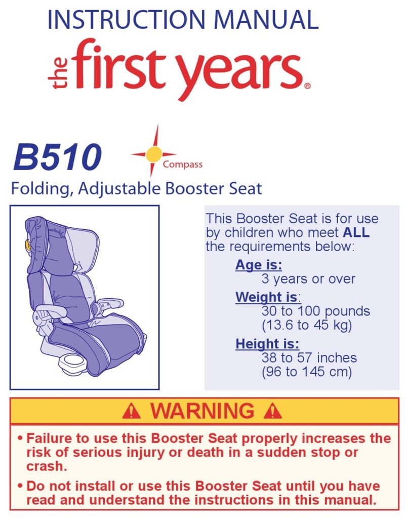 The First Years B510 instruction manual