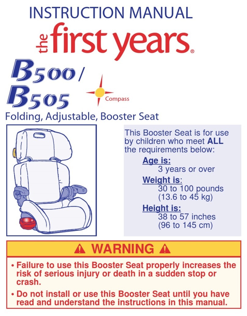 The First Years B500 instruction manual