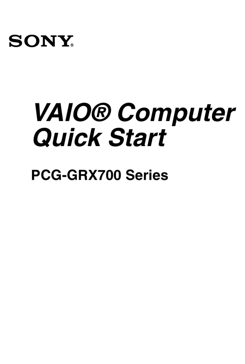 Sony VAIO PCG-GRX700 Series quick start