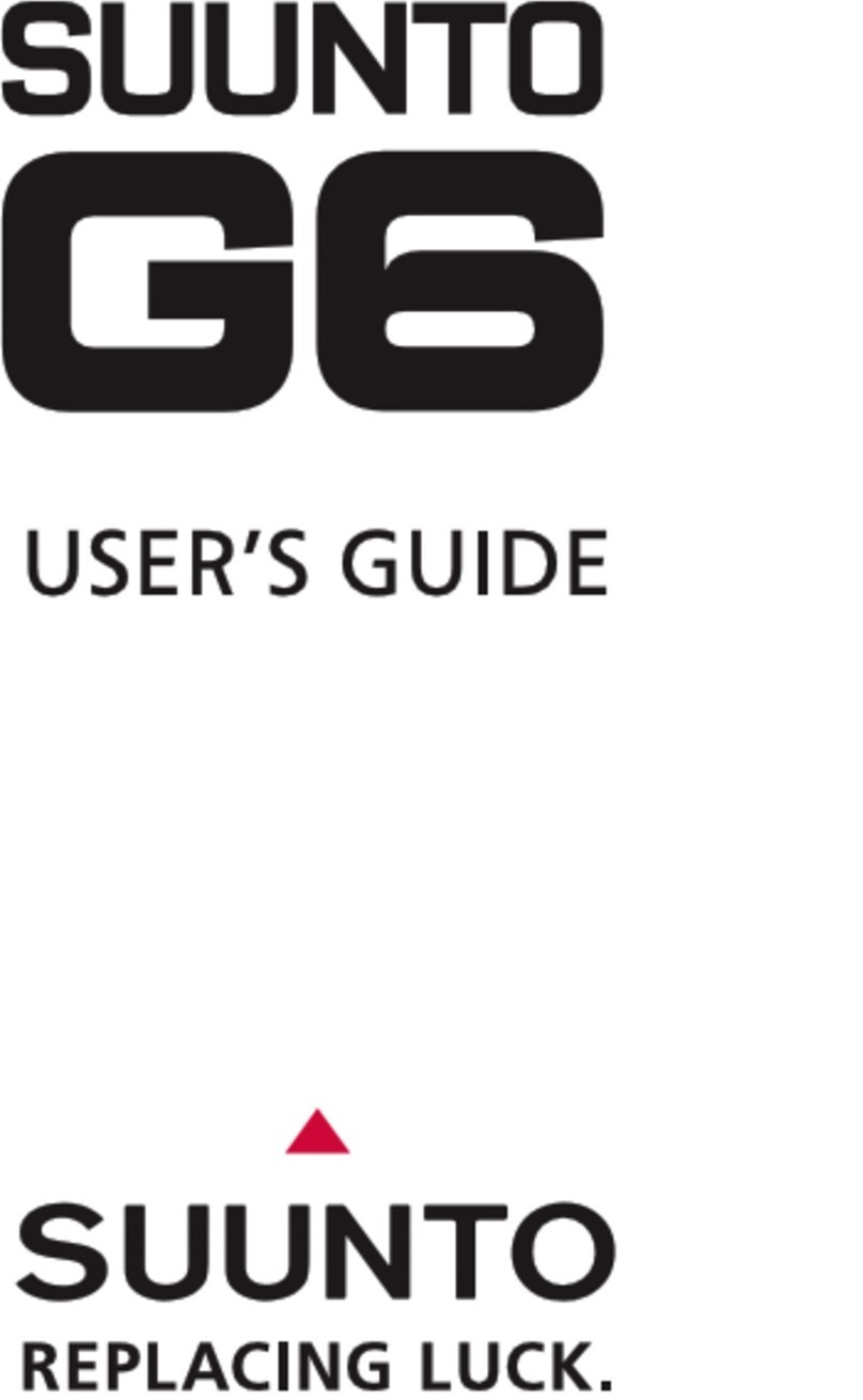 Suunto G6 User manual