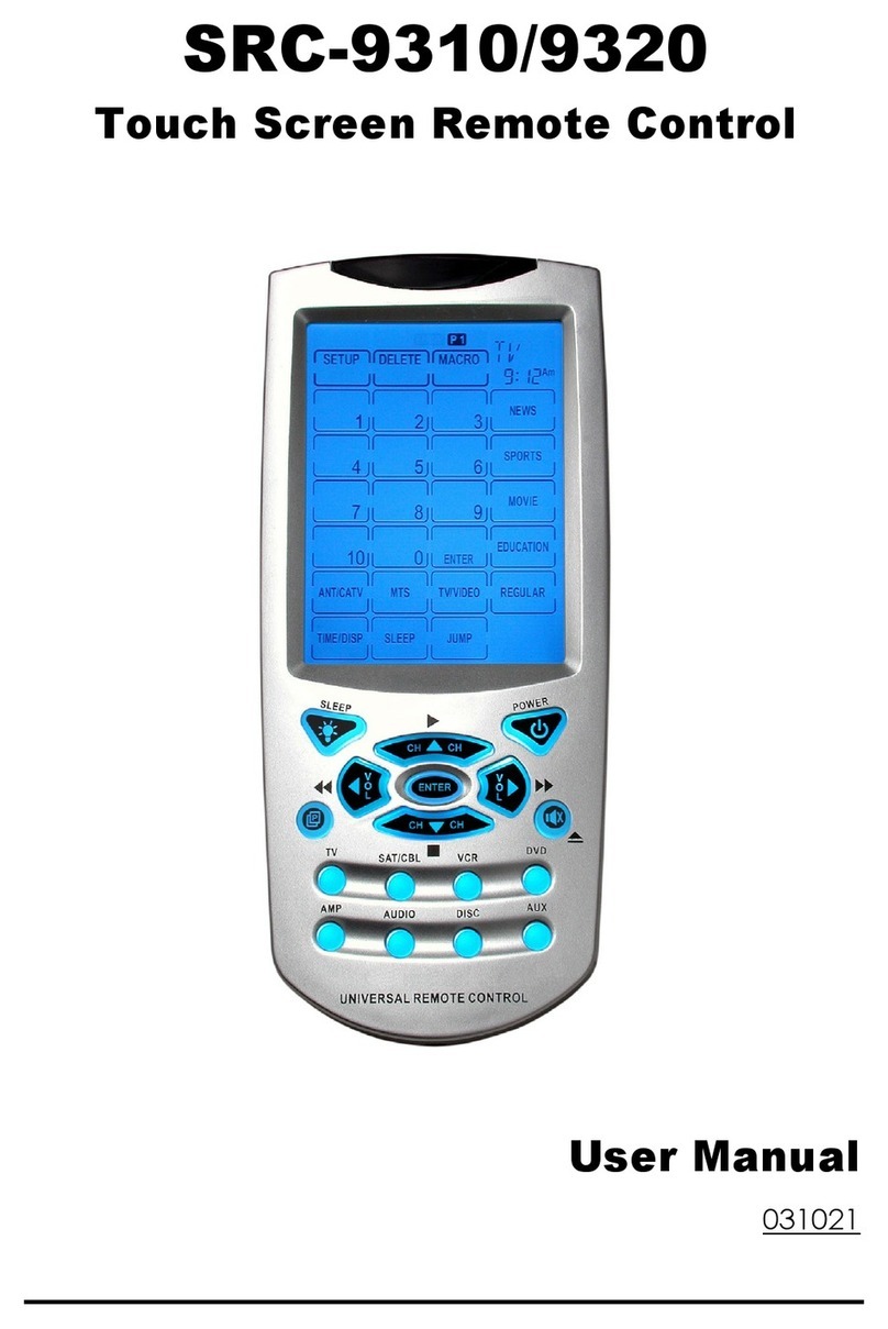 Sunwave Tech. SRC-3310/9320 User manual