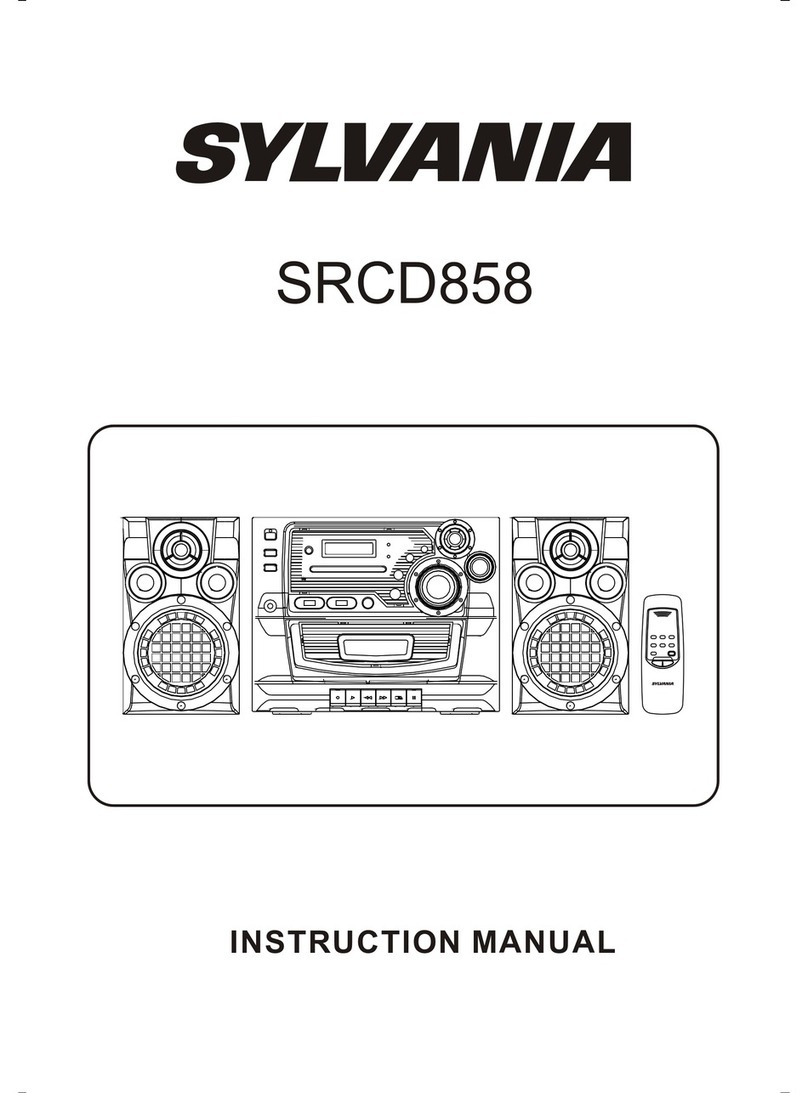 Sylvania SRCD858 instruction manual