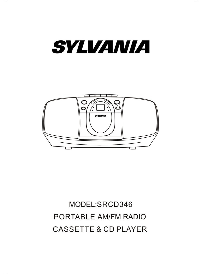 Sylvania SRCD348 User manual