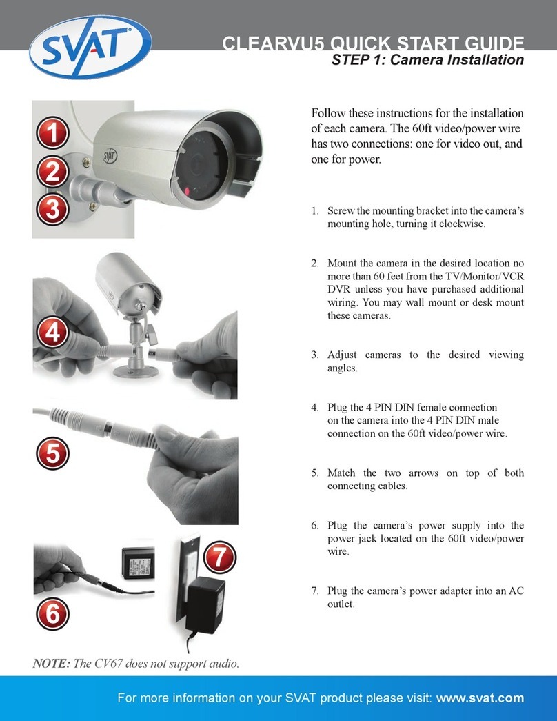 SVAT Compact Security System CLEARVU5 User manual