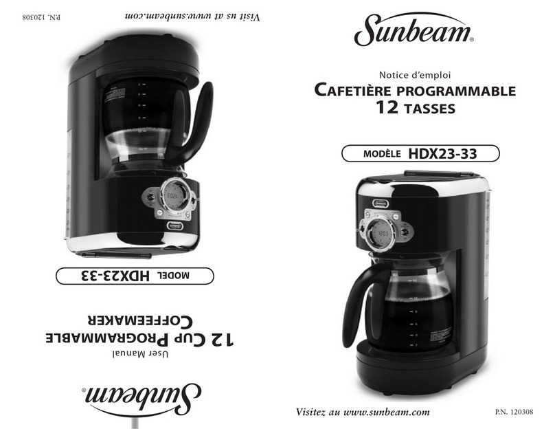 Sunbeam HDX23-33 User manual