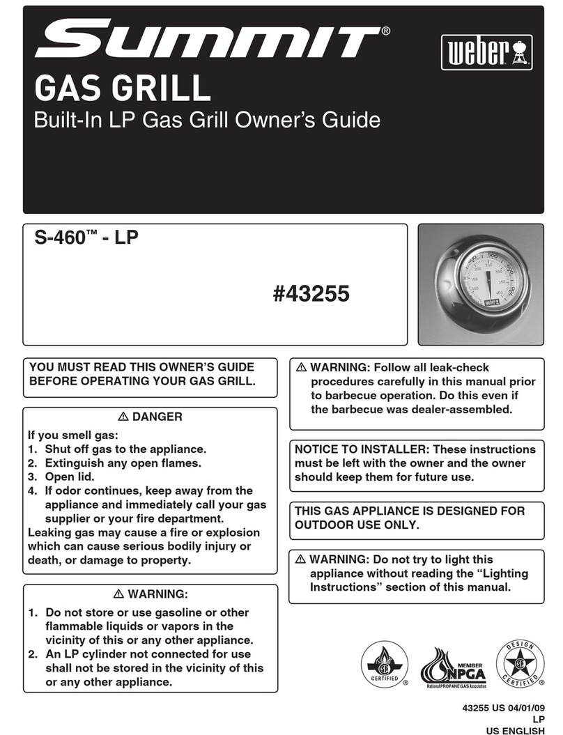 Weber Summit Gas Grill S-460 User manual