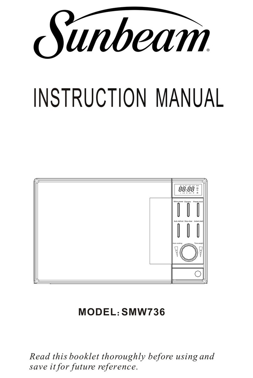 Sunbeam SMW736 User manual