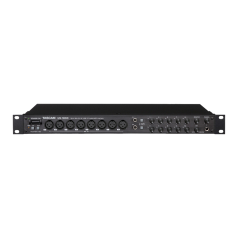 Tascam US-1800 owner's manual