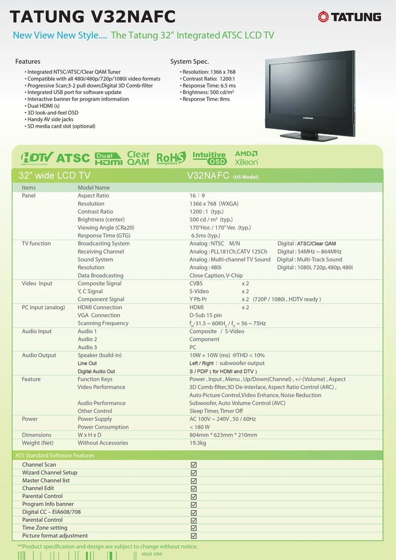 Tatung V32NAFC User manual