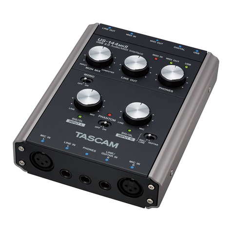 Tascam US-144MKII owner's manual