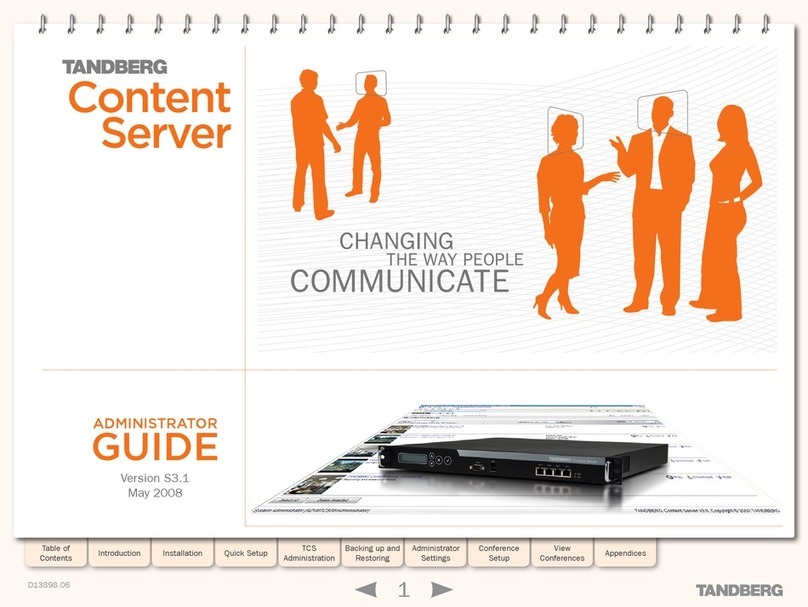 TANDBERG S3.1 Administrator's guide