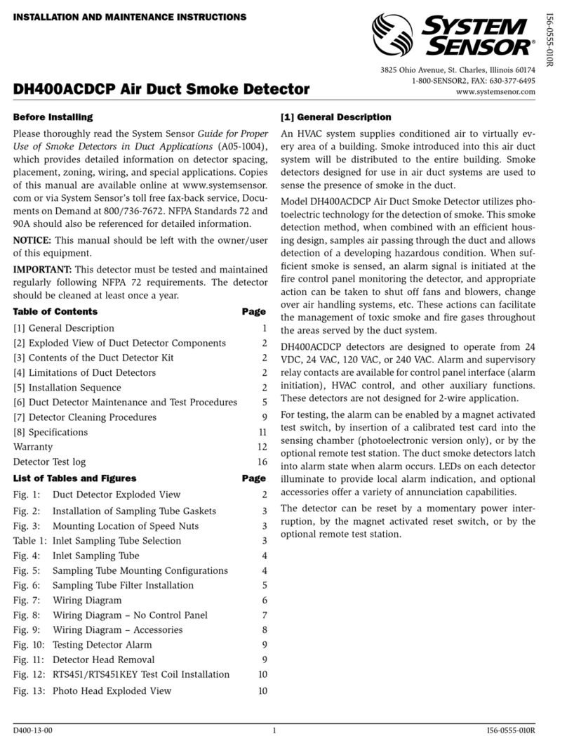System Sensor DH400ACDCP User manual