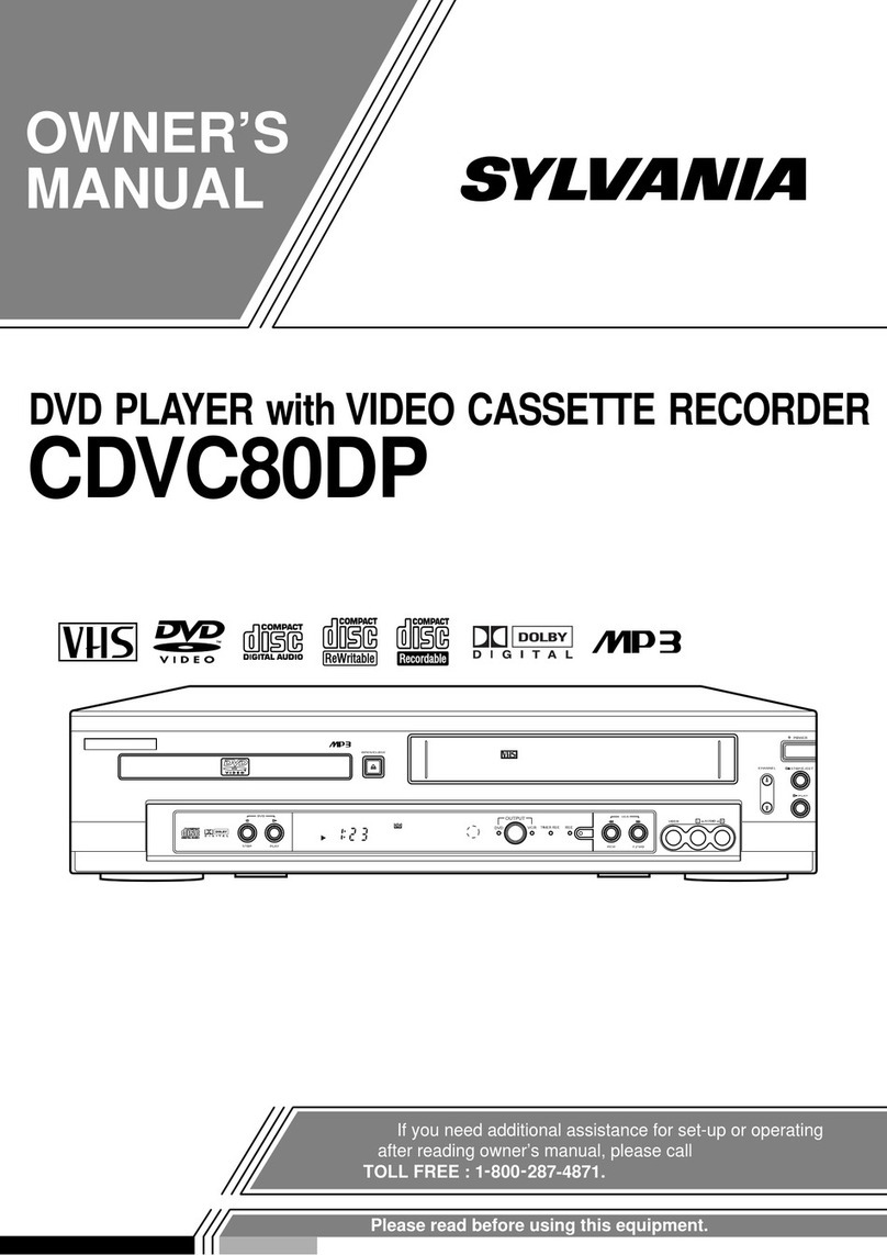 Sylvania CDVC80DP User manual