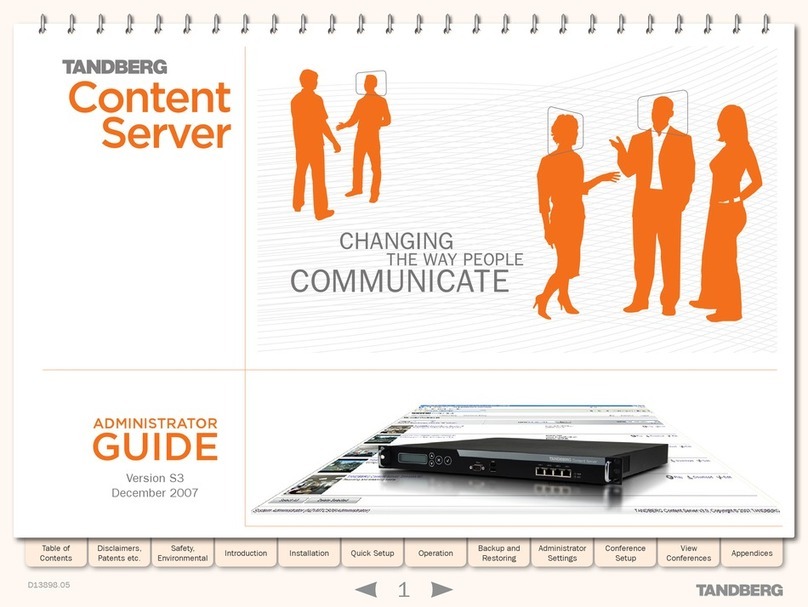 TANDBERG S3 Service manual