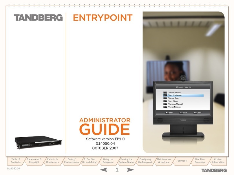 TANDBERG ENTRYPOINT Service manual